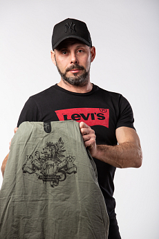 Černá pánská kožená bunda GBDERRY