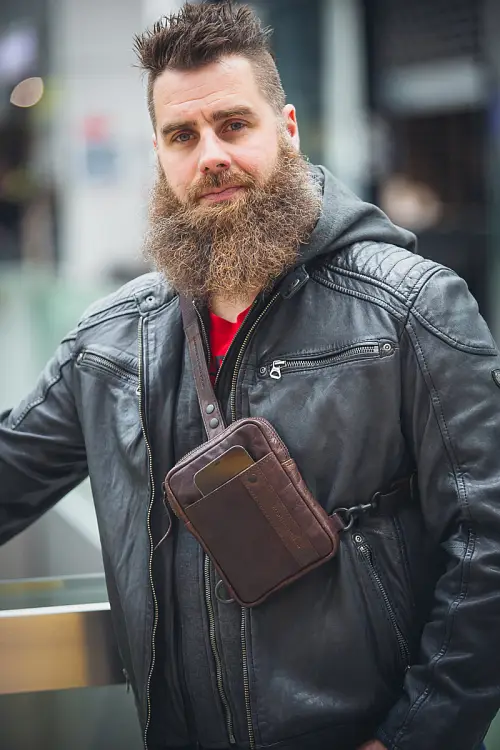 Kožená hnědá brašna SPIKES & SPARROW