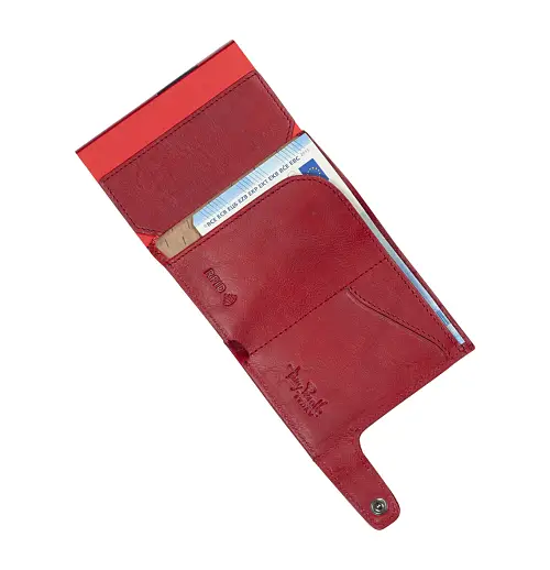 Pánská červená kožená minipeněženka Tony Perotti