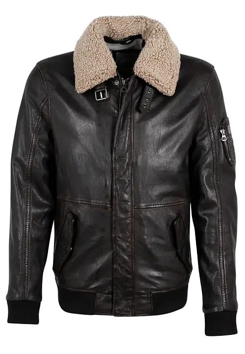 Pánská hnědá kožená pilotka GMChuck DB Brown