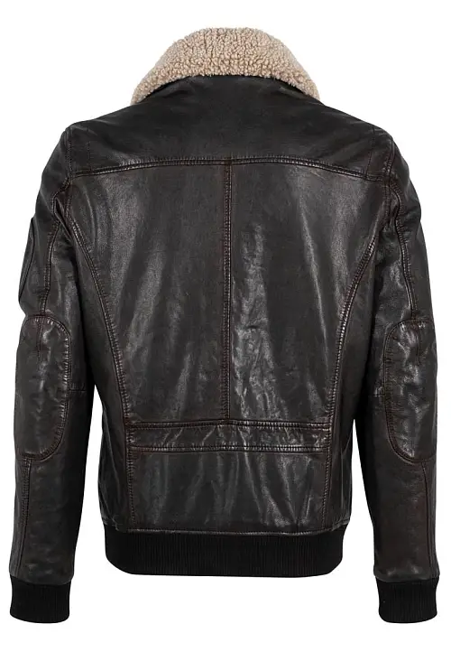 Pánská hnědá kožená pilotka GMChuck DB Brown