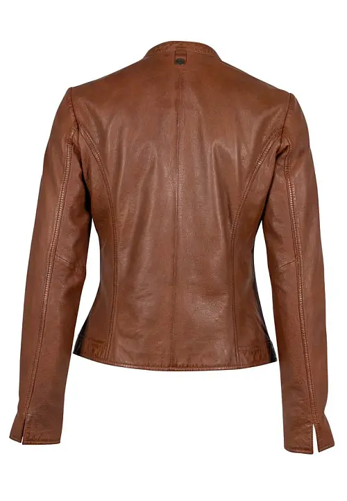 Hnědá kožená bunda GWMarlie 