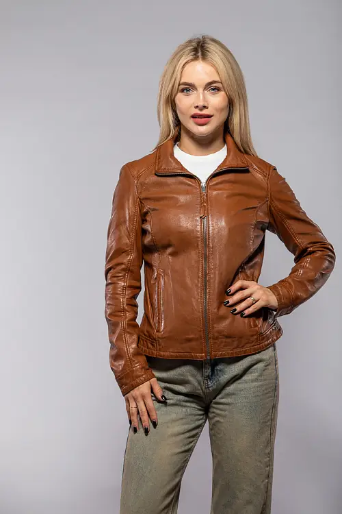 Dámská kožená bunda