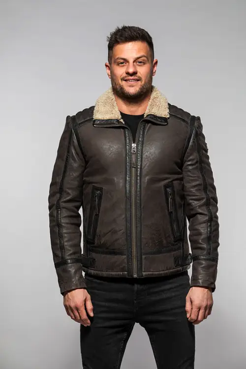 Pánská hnědá pilotka