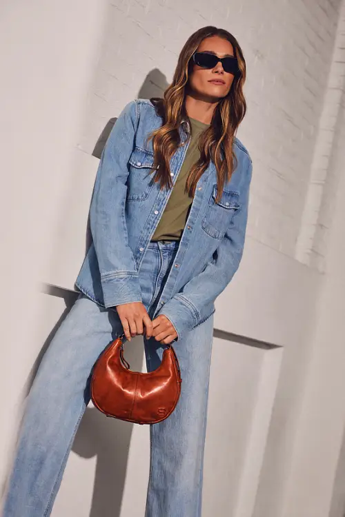 Tmavě hnědá kožená kabelka SPIKES & SPARROW 