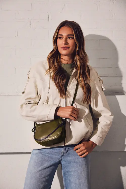 Zelená kožená kabelka SPIKES & SPARROW 