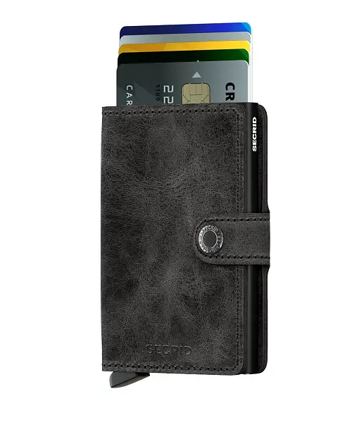 Černá peněženka SECRID Miniwallet Vintage MV-Black Secrid