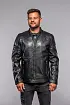 Černá pánská kožená bunda MMTibor