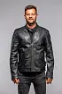 Pánská černá kožená bunda