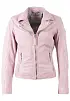 Dámská růžová kožená bunda MWBajah 