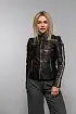 Černá kožená bunda GWLiziya 