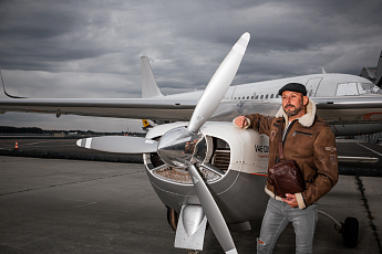 Pánská hnědá kožešinová pilotka JACK