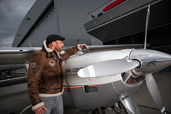 Pánská hnědá kožešinová pilotka JACK