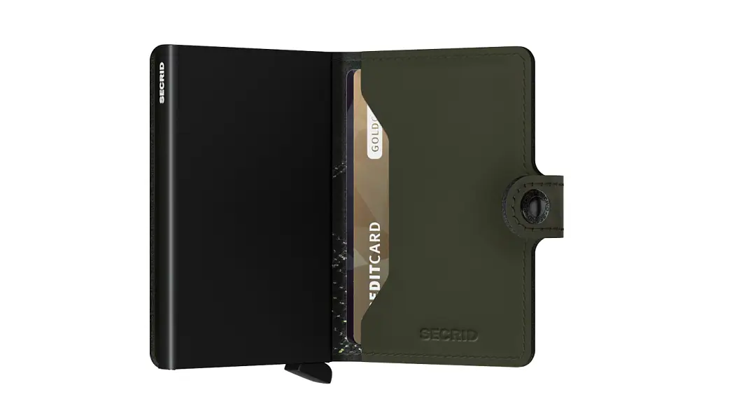 Zelená peněženka SECRID Miniwallet Stitch Linea MSt-Linea Lime SECRID