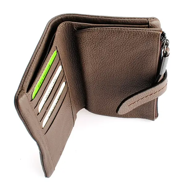 Šedá dámská kožená peněženka Gianni Conti