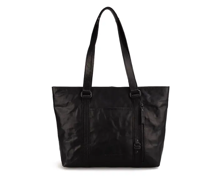 černá kožená kabelka Spikes and sparrow