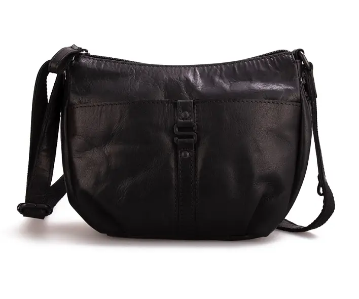 černá kožená kabelka Spikes and sparrow