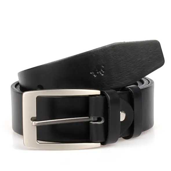 černý koženy opasek