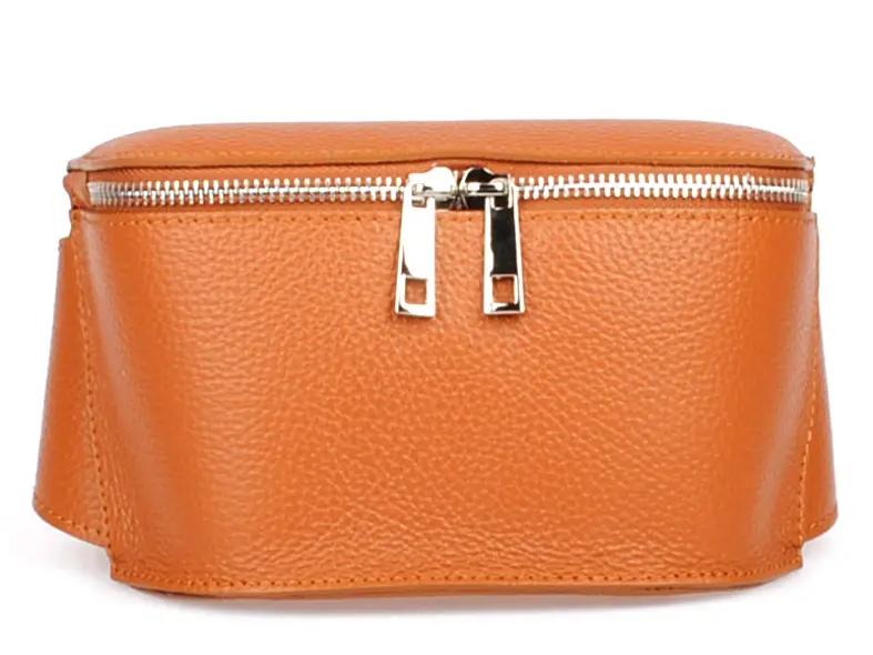 hnědá kožená ledvinka