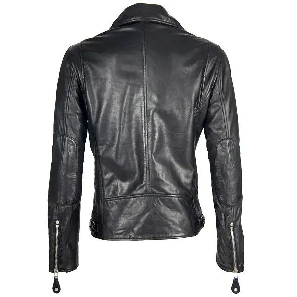 Pánský černý kožený křivák MAXIM