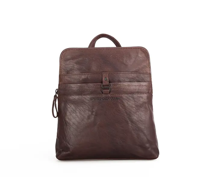 Hnědý kozeny batoh 9213201