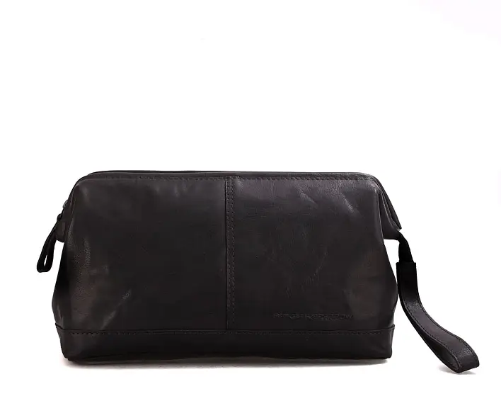 Černá kožená toaletní taška SPIKES & SPARROW 92630