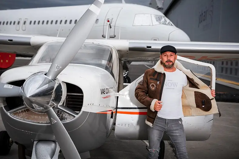 Pánská hnědá kožešinová pilotka JACK