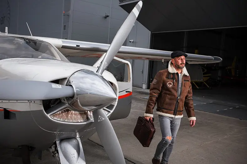 Pánská hnědá kožešinová pilotka JACK