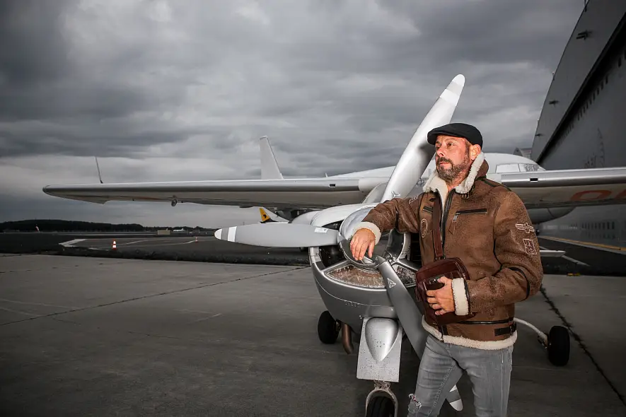 Pánská hnědá kožešinová pilotka JACK