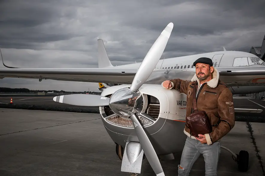 Pánská hnědá kožešinová pilotka JACK