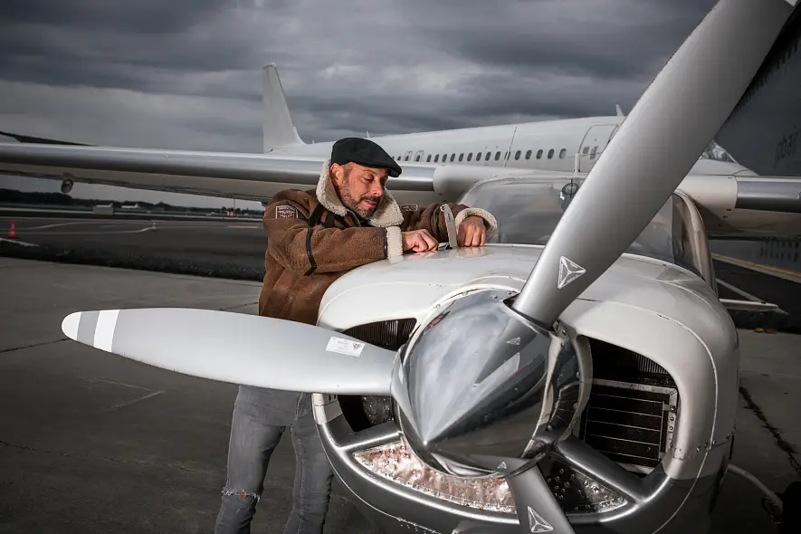 Pánská hnědá kožešinová pilotka JACK