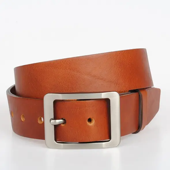 Dámský kožený hnědý opasek 38mm 