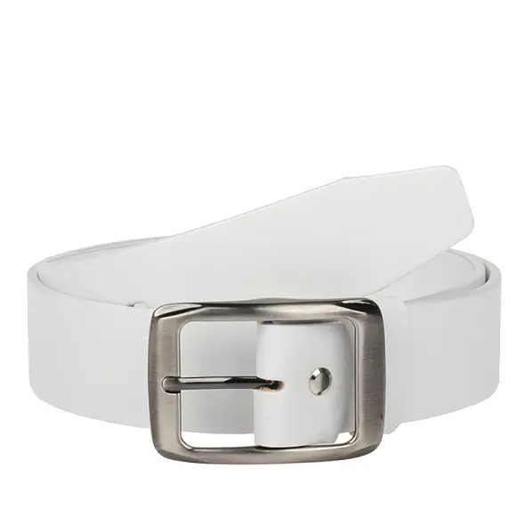 bílý dámský koženy opasek