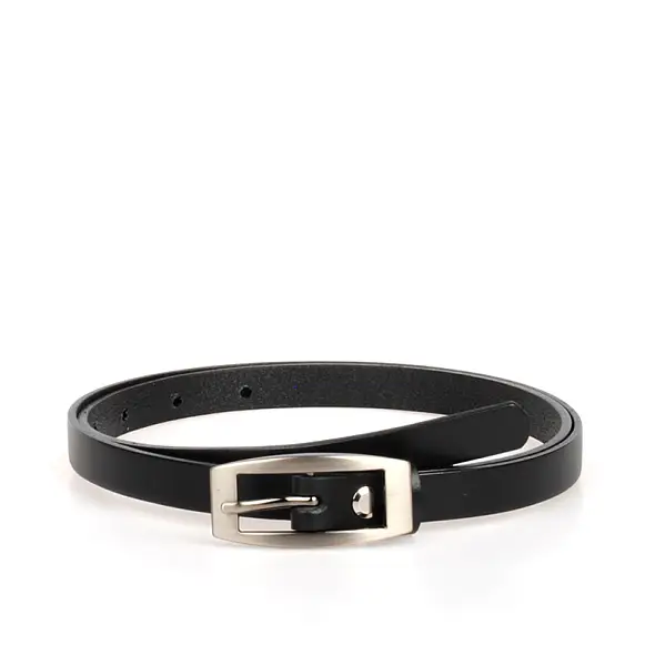 černý dámský koženy opasek