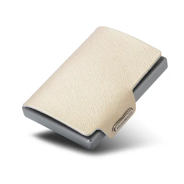 kožená minipaněženka Mondraghi Saffiano Gold