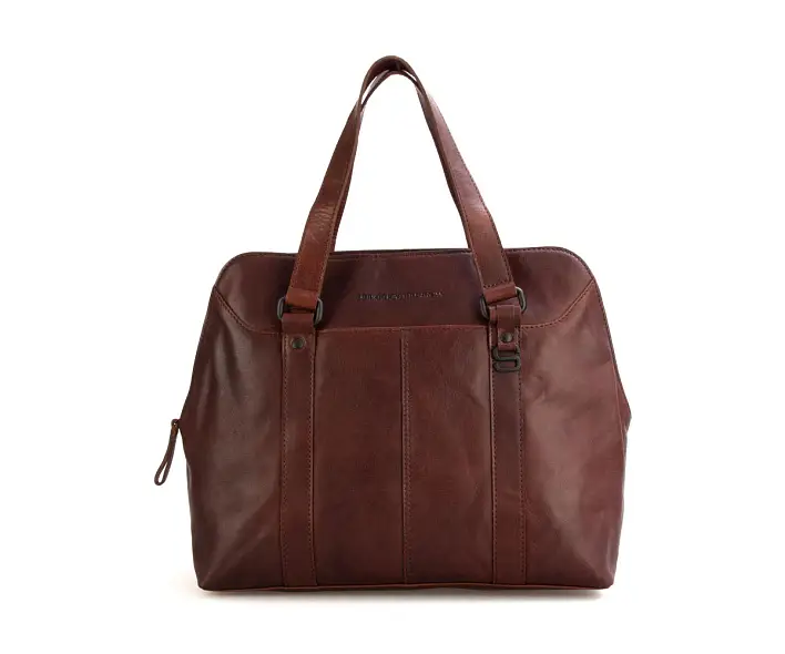 Hnědá kožená kabelka Spikes and sparrow A127201