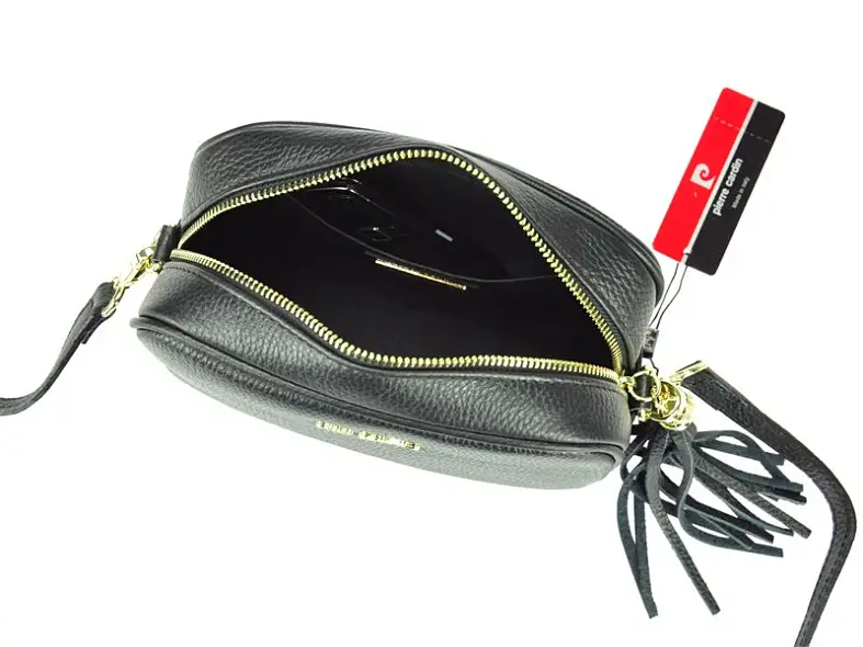 Bílá kožená kabelka Pierre Cardin