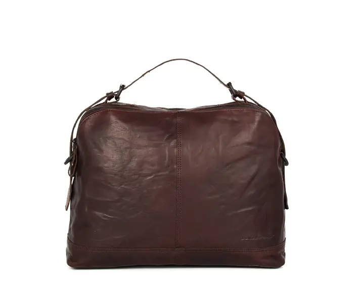 hneda kožená cestovní taška B127101