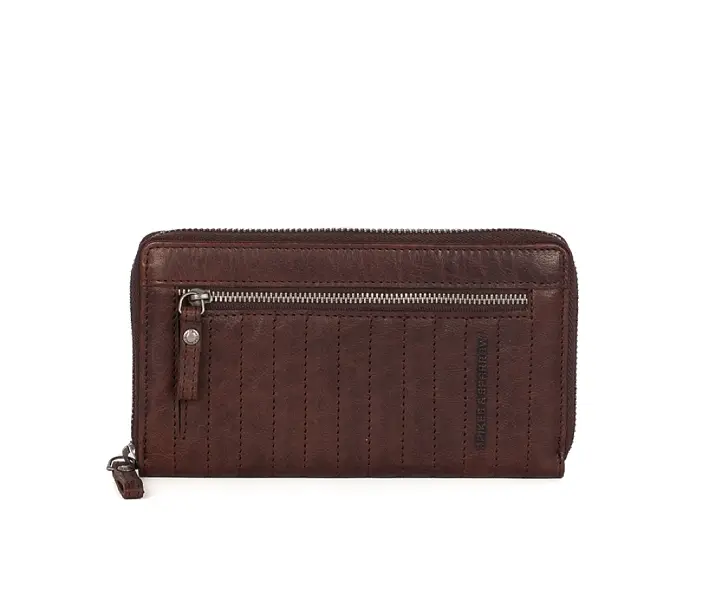 Hnědé kožená peněženka B175001