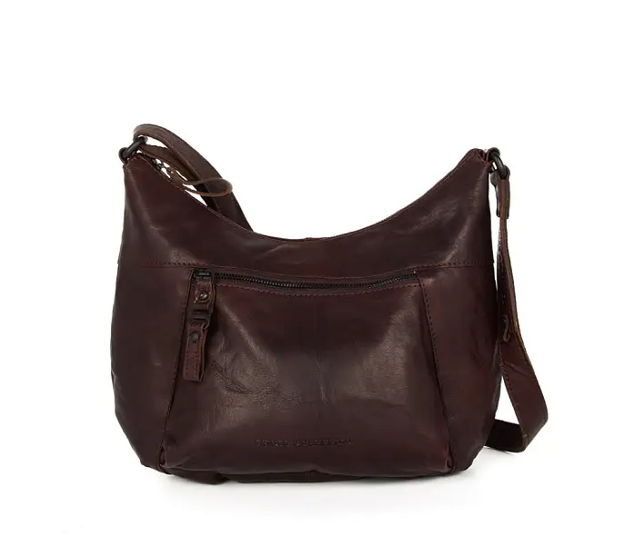 Hnědá kožená kabelka SPIKES & SPARROW 30111201