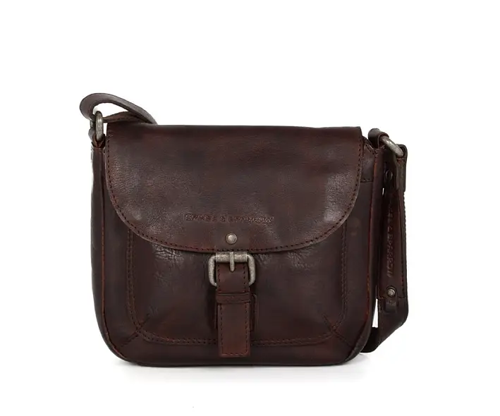 Hnědé kožené crossbody 3038167