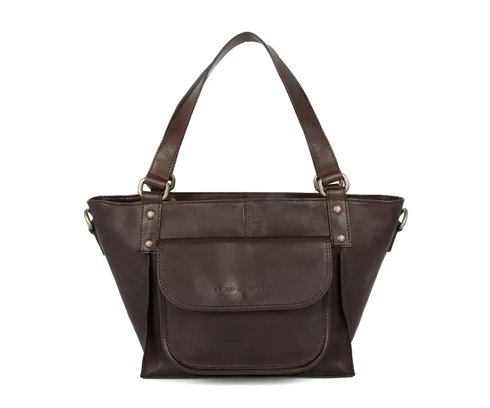 Hnědá kožená kabelka 38319067