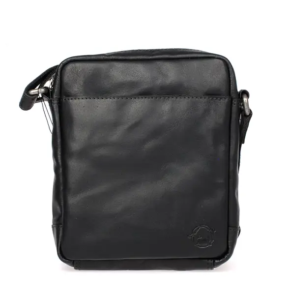 Černé kožené crossbody 