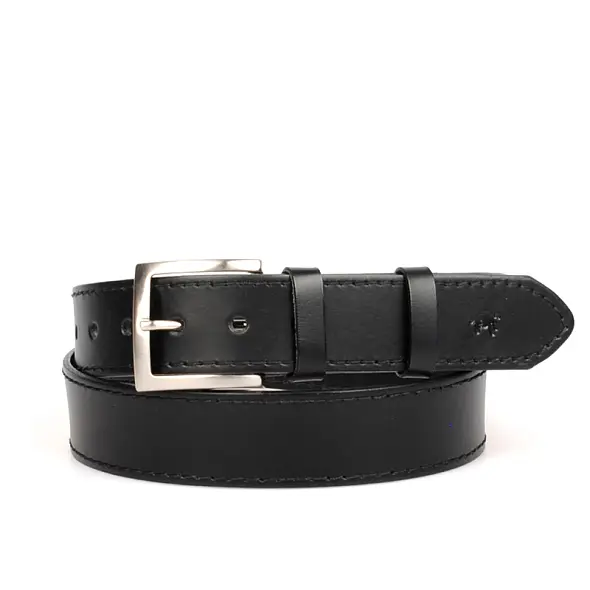 Pánský černý kožený opasek IT4/1