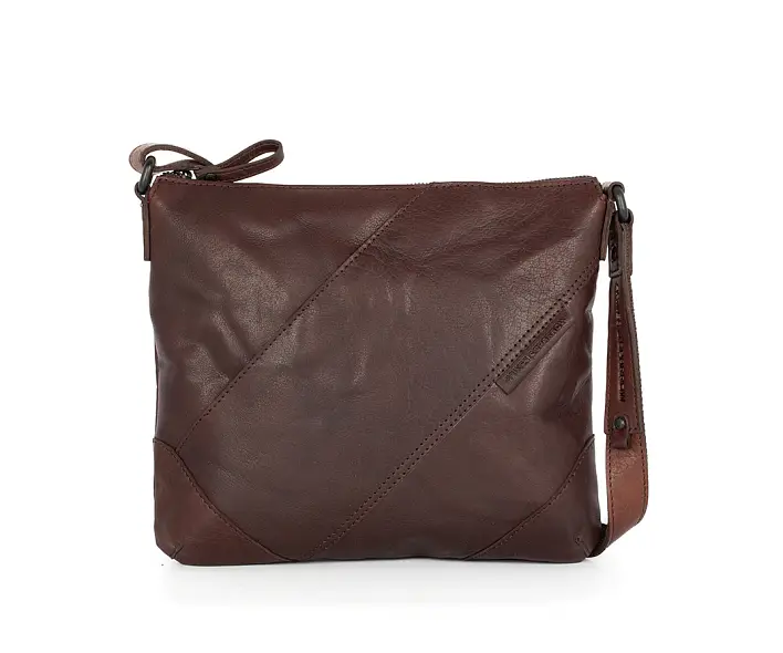 Hnědá kožená kabelka 40111001