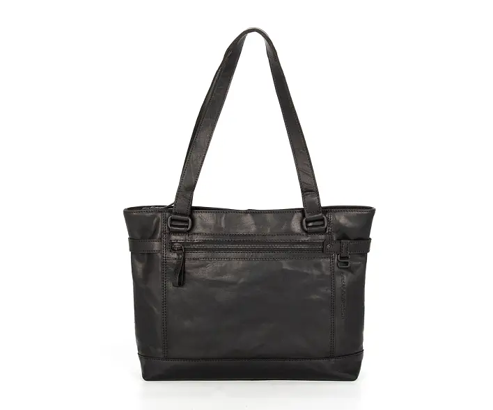 Černá kožená kabelka 40116000