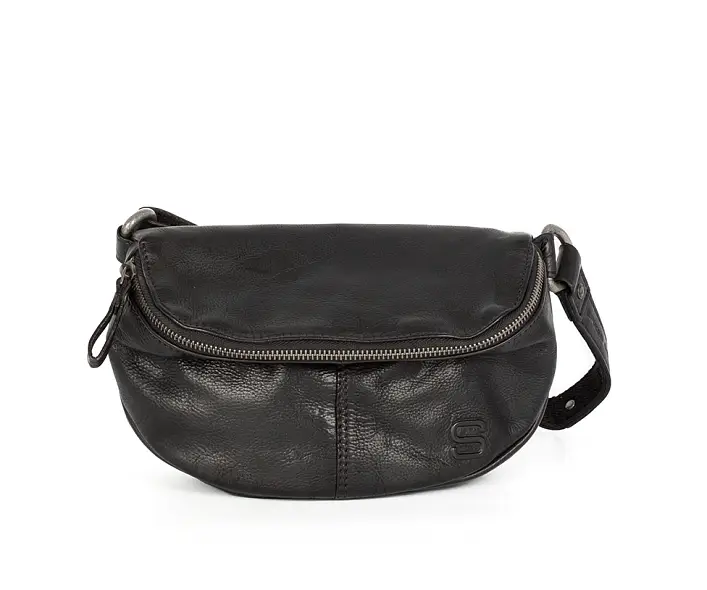 Černá kožená ledvinka 40714000