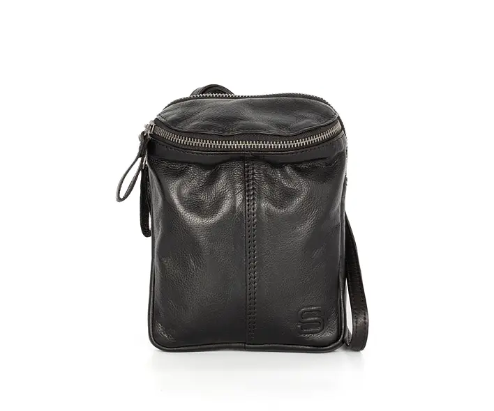 Černé kožené crossbody 40715000