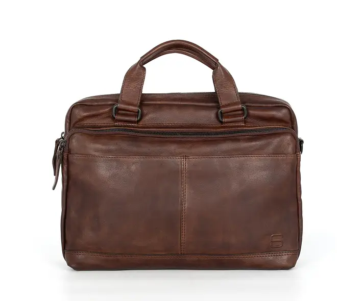 Hnědá kožená taška SPIKES & SPARROW