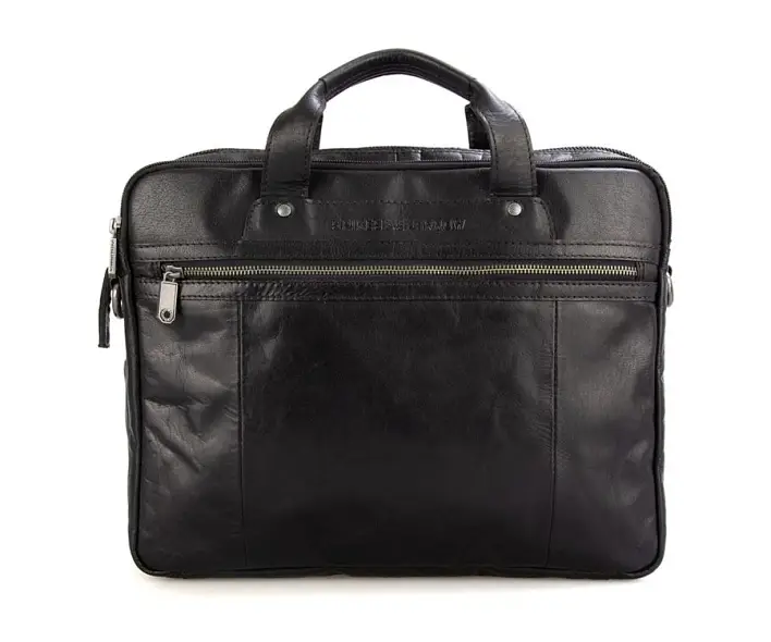 Černá kožená taška SPIKES & SPARROW